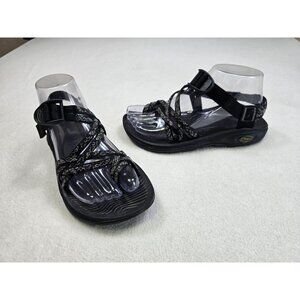 Chaco Z/Cloud Womens Sandals Size 6 Black Adjustable Straps Arch Support